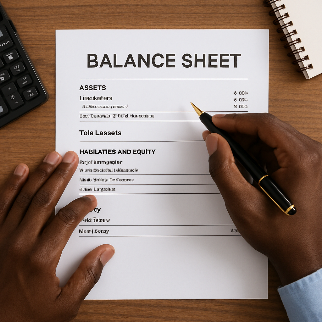 balance sheet review black hands