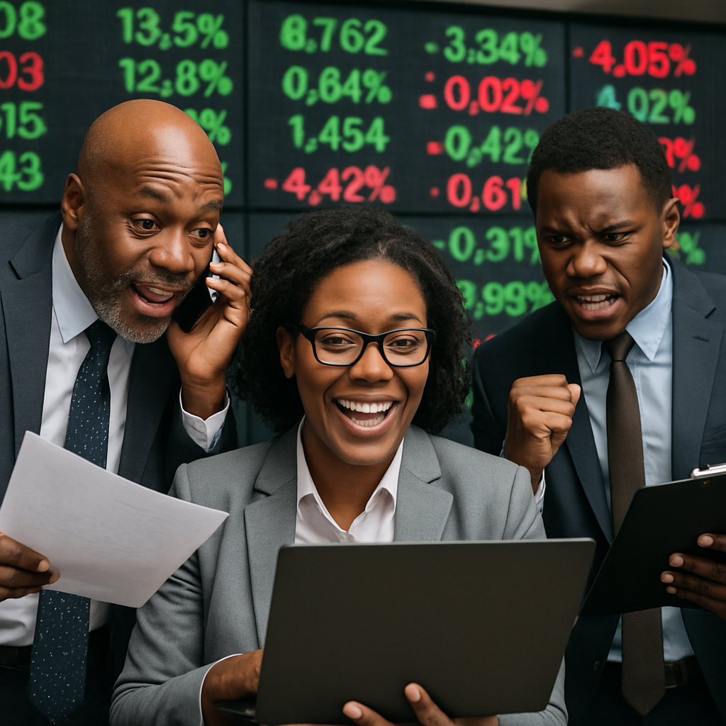 black stock market investors-1