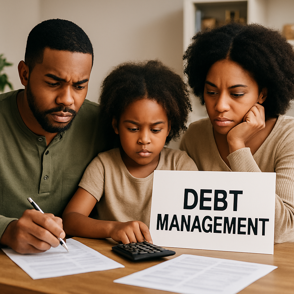 debt management black family-1